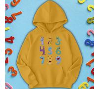 Felpa con cappuccio per bambini e ragazzi Nine Monster Number Day Ideas #ND