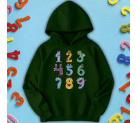 Felpa con cappuccio per bambini e ragazzi Nine Monster Number Day Ideas #ND