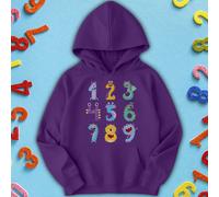 Felpa con cappuccio per bambini e ragazzi Nine Monster Number Day Ideas #ND