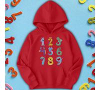 Felpa con cappuccio per bambini e ragazzi Nine Monster Number Day Ideas #ND