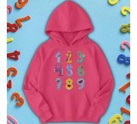 Felpa con cappuccio per bambini e ragazzi Nine Monster Number Day Ideas #ND