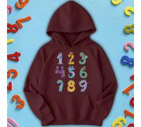 Felpa con cappuccio per bambini e ragazzi Nine Monster Number Day Ideas #ND