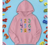 Felpa con cappuccio per bambini e ragazzi Nine Monster Number Day Ideas #ND