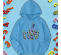 Felpa con cappuccio per bambini e ragazzi Number Design National Numeracy...