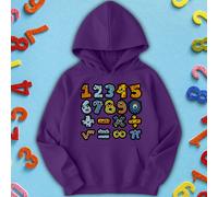 Felpa con cappuccio per bambini e ragazzi simpatici Monster Number Day Ideas #ND