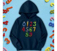 Felpa con cappuccio per bambini e ragazzi simpatici Monster Number Day Ideas #ND