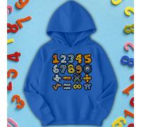 Felpa con cappuccio per bambini e ragazzi simpatici Monster Number Day Ideas #ND