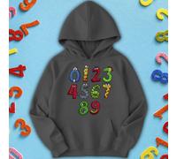 Felpa con cappuccio per bambini e ragazzi simpatici Monster Number Day Ideas #ND