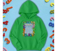 Felpa con cappuccio per bambini e ragazzi simpatici Monster Number Day Ideas #ND