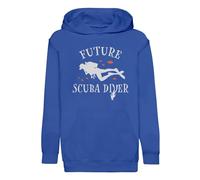 Felpa con cappuccio per bambini futuro subacqueo sport tempo libero - Premium, blu, 12 anni