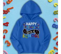 Felpa con cappuccio per bambini Happy Day of School Number Day Ideas per...