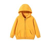 Felpa con cappuccio per bambini, in pile, tinta unita, a maniche lunghe, casual, casual, per il tempo libero, per la vita quotidiana, la scuola, l'autunno, l'inverno, adolescente, ragazzi, ragazze