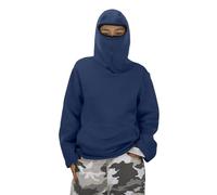 Felpa con cappuccio per bambini, in tinta unita, traspirante, comoda, delicata sulla pelle, elasticizzata, per il tempo libero, per autunno e attività all'aperto, 1-blu oltremare, 13-14 Jahre