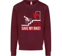 Felpa Con Cappuccio Per Bambini Motociclista Salva La Mia Moto