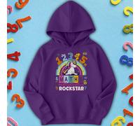 Felpa con cappuccio per bambini Unicorn Rockstar Number Day Ideas per...