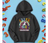 Felpa con cappuccio per bambini Unicorn Rockstar Number Day Ideas per...