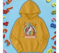 Felpa con cappuccio per bambini Unicorn Rockstar Number Day Ideas per...