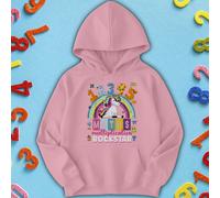 Felpa con cappuccio per bambini Unicorn Rockstar Number Day Ideas per...