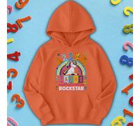 Felpa con cappuccio per bambini Unicorn Rockstar Number Day Ideas per...
