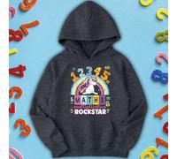 Felpa con cappuccio per bambini Unicorn Rockstar Number Day Ideas per...