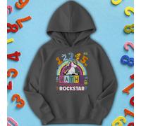 Felpa con cappuccio per bambini Unicorn Rockstar Number Day Ideas per...