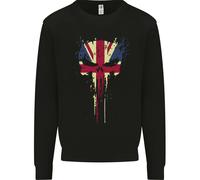 Felpa Con Cappuccio Per Bambini Union Jack Skull Giorno Di San Giorgio
