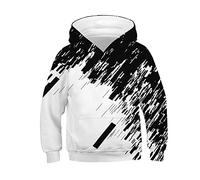 Felpa con cappuccio per ragazzi e adolescenti, 3D, con tasca, per bambini, ragazze, con cappuccio, per bambini, taglia S, multicolore, 11-12 Jahre