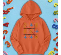 Felpa con cappuccio per ragazzi e ragazze Tic-Tac-Toe Number Day Ideas #ND
