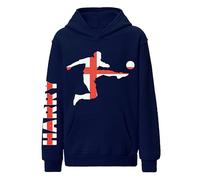 Felpa con cappuccio personalizzabile, regalo per ragazzi con nome personalizzato calciatore per bambini, felpa con cappuccio per ragazzi e ragazze, regalo di compleanno, Marina Militare, 11-13 Years