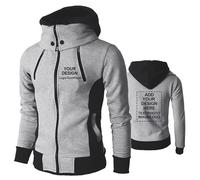 Felpa con cappuccio personalizzata da uomo da lavoro fai da te progetta le tue giacche con testo personalizzato logo foto felpa con cappuccio giacca sportiva da esterno,Grey-S