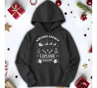 Felpa con cappuccio personalizzata Family Lappland Adventure Natale Babbo...