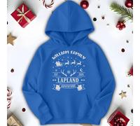 Felpa con cappuccio personalizzata Family Lappland Adventure Natale Babbo...