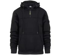 Felpa con cappuccio ponderata per l'ansia, comoda felpa con cappuccio per l'ansia, felpa con cappuccio ponderata per ansia, da donna, con zip a un quarto, Nero , M