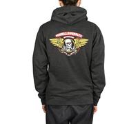 Felpa Con Cappuccio Powell Peralta Winged Ripper - Grigio Melange