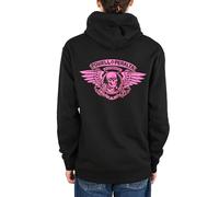 Felpa Con Cappuccio Powell Peralta Winged Ripper - Nera/Nero Rosa