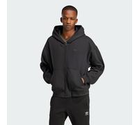 adidas Originals - Premium Essentials - Felpa con cappuccio nera con zip-Nero XS