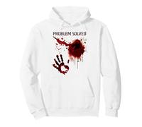 Felpa con Cappuccio Problem Solved Bloody Zombie Blood Stained Horror Felpa con Cappuccio