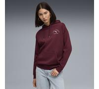 Felpa con cappuccio PUMA Class dal taglio morbido da donna, Abbigliamento, Ruby Shimmer, XS XS