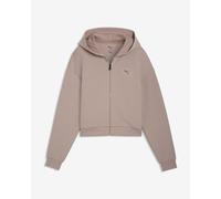 Felpa con cappuccio Puma Cloudspun Full Zip beige donna - XS