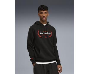 Felpa con cappuccio Puma F1 Essential Logo Graphic nero rosso bianco - S