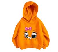 Felpa con Cappuccio Ragazza Autunno e Inverno Sweatshirt Bambino Zip Tinta Unita Calda T-Shirt Girocollo Morbida per Bambini Full-Zip Jacket Giubbotto 3-12 Anni Giacca Invernale Bambina