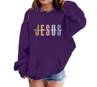 Felpa con Cappuccio Ragazza Felpe Stampa Abbigliamento Bambina e Bambino Morbido Cotone Harajuku Streetwear Senza Zip per Autunno