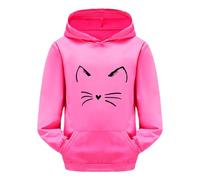 Felpa con Cappuccio Ragazza Ragazzi Ragazze Printed Hoodie Capucho in Pile Jumper Basic Comfort da Allenamento Felpe Senza Zip Abbigliamento per Autunno
