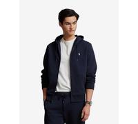 Felpa con cappuccio Ralph Lauren 30/1 Logo Full Zip blu scuro - XL