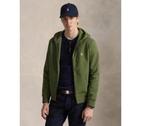 Felpa con cappuccio Ralph Lauren Double Knit Full Zip verde scuro - L