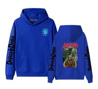 Felpa con cappuccio Retro Washed Anime - Felpa con cappuccio Dorohedoro per ragazzi e adulti, Blu-5., 4XL