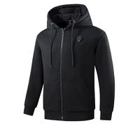 Felpa con Cappuccio Riscaldata da Uomo Cappotto Riscaldante USB Elettrico Felpa 5 Zone di Riscaldamento Tinta Unita Giacca Tuta con Cappuccio a Maniche Lunghe per Sport all'Aria Aperta