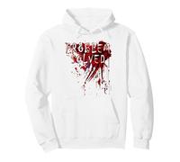 Felpa con Cappuccio Risolto Problem Solved Blood Splatter Halloween Blood Stained Felpa con Cappuccio