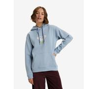 Felpa con cappuccio Roxy Surf Stoked Brushed Art azzurro chiaro donna - S