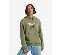 Felpa con cappuccio Roxy Surf Stoked Brushed Art verde oliva donna - S